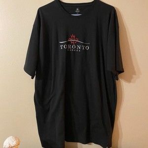 Men's SS Black T-shirt, Toronto on the front, Size XXL, Canadian Country Collect
